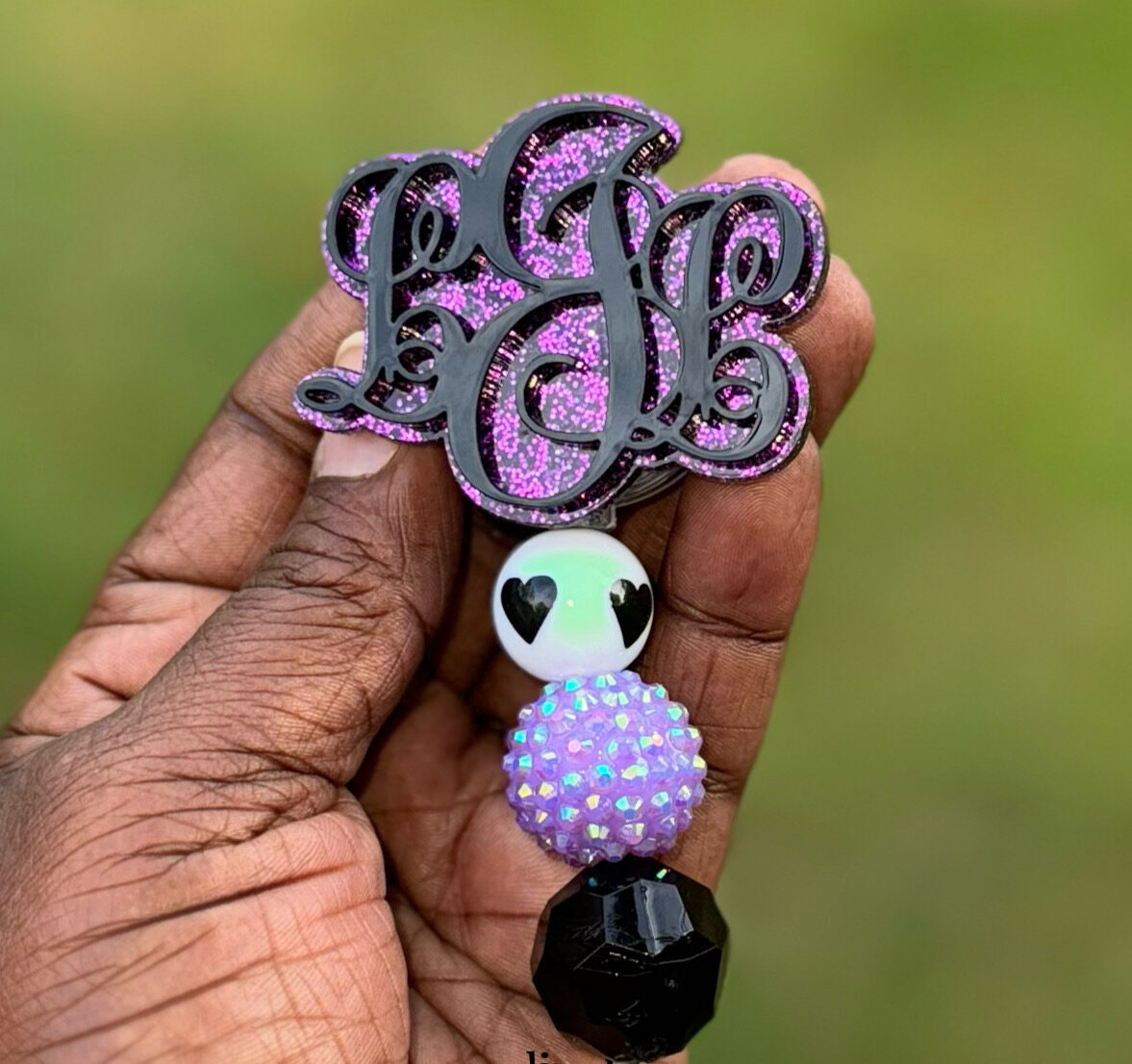 Classy Monogram Badge Reel