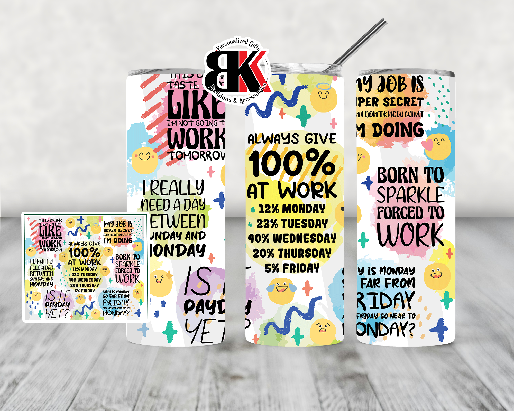 100% at Work Tumbler