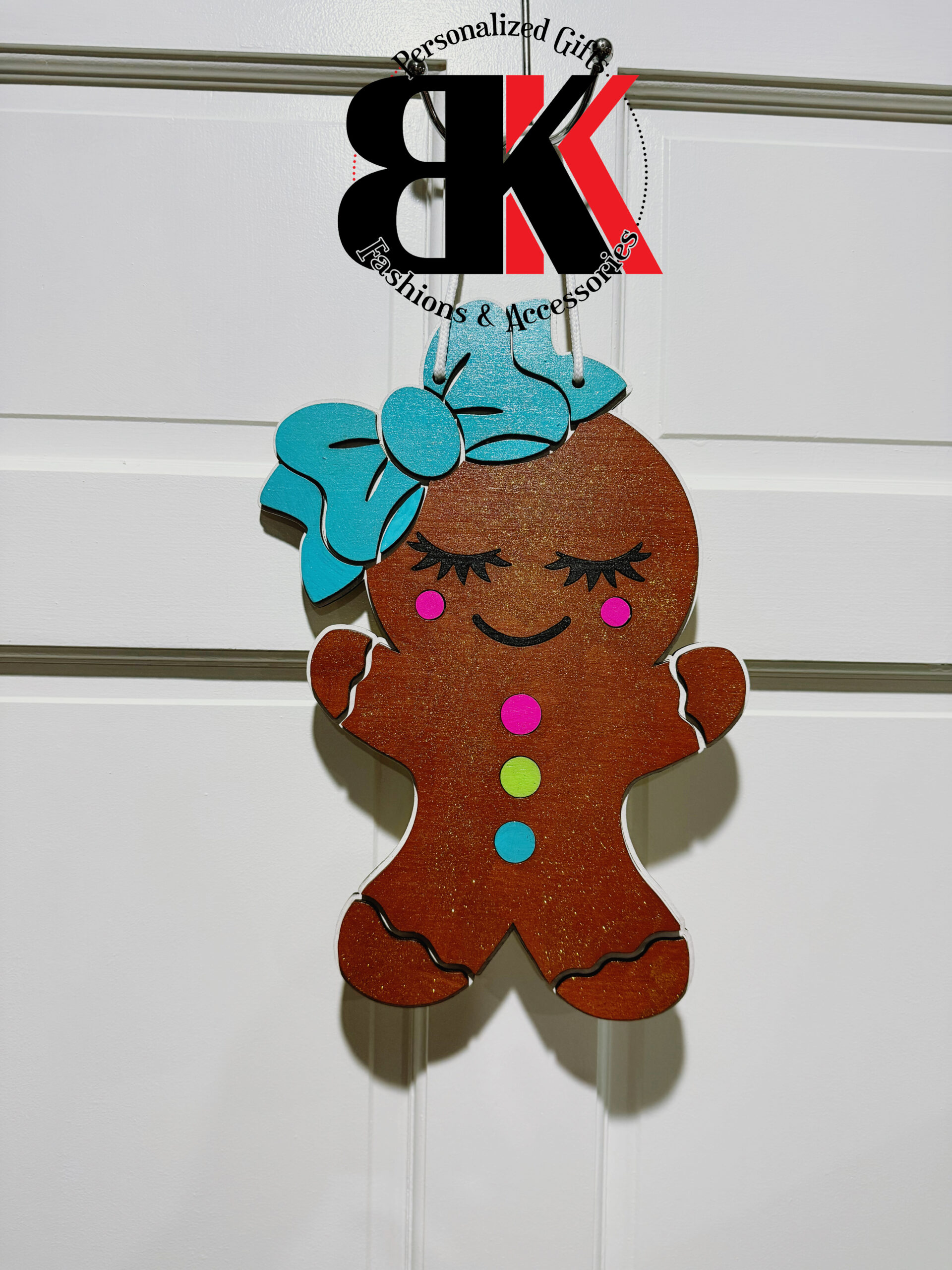 Gingerbread Girl Door Sign