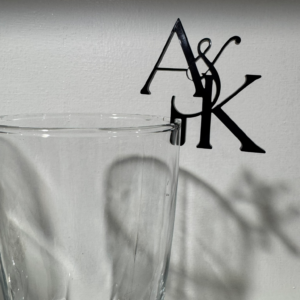 Personalized Monogram Drink Charm