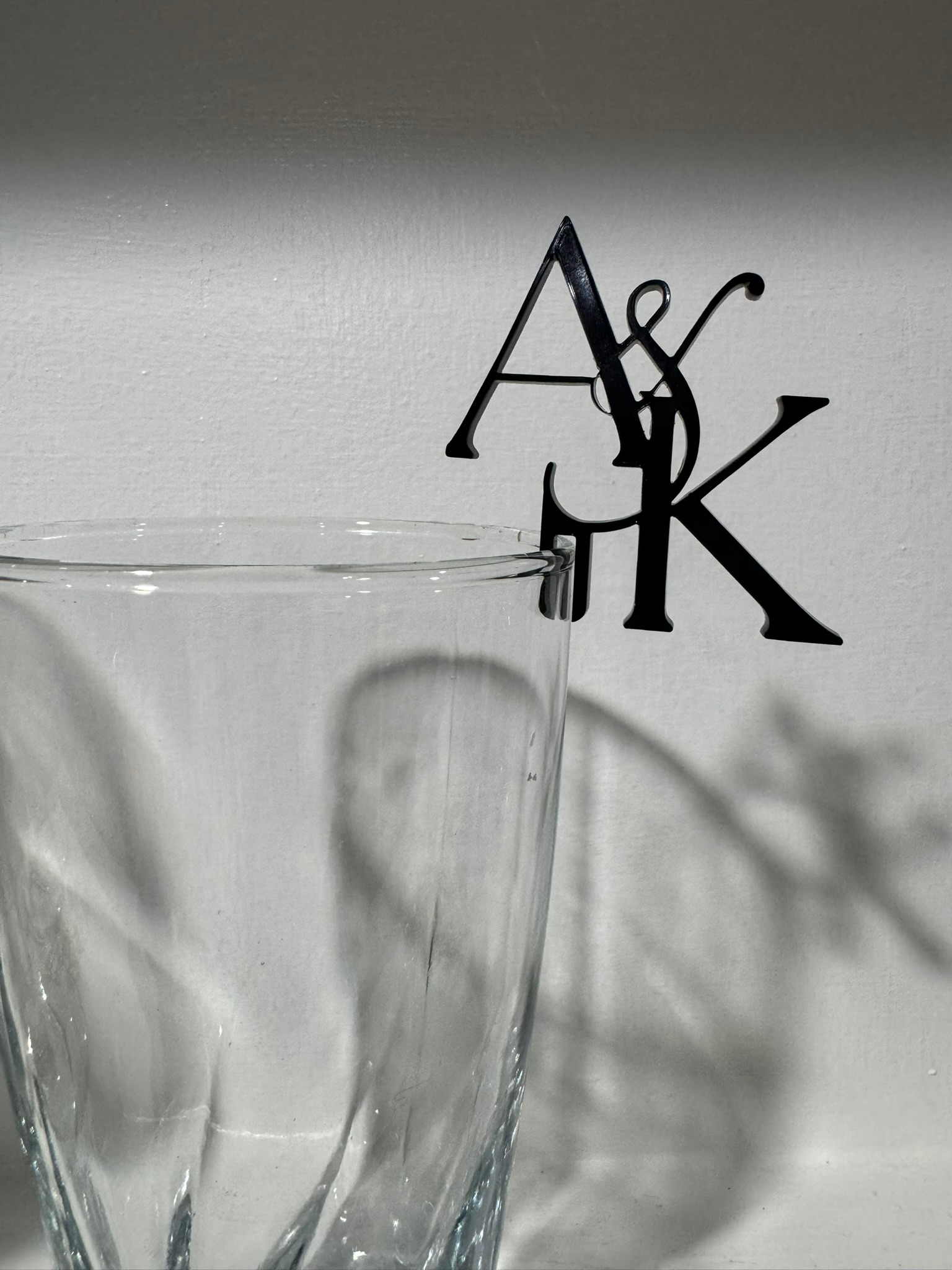 Personalized Monogram Drink Charm