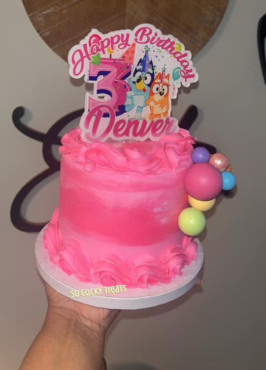 Custom Printed Acrylic Cake Topper