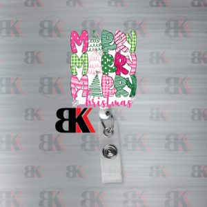 Merry Christmas Badge Reel