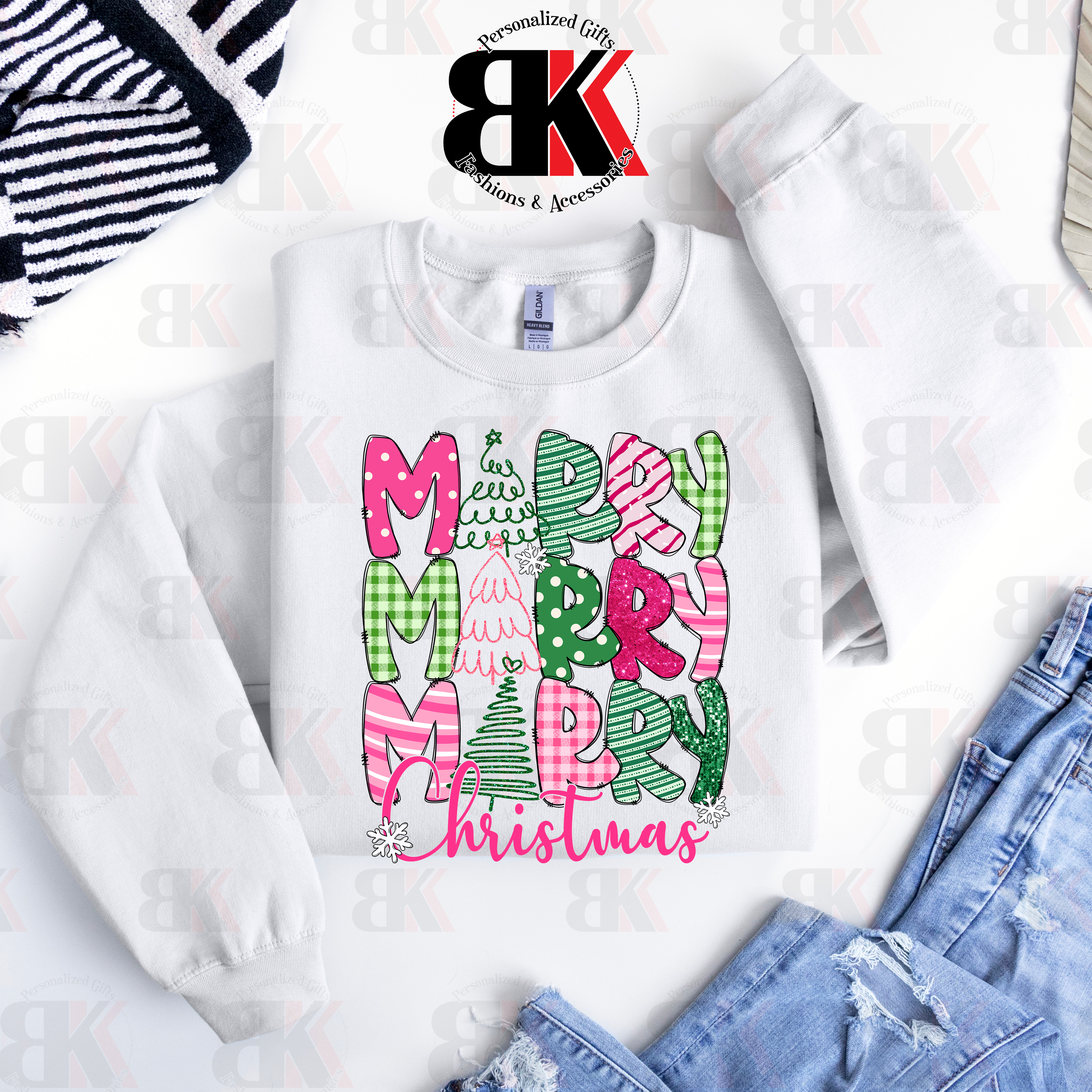 “Merry, Merry, Merry Christmas” Shirt or Sweater