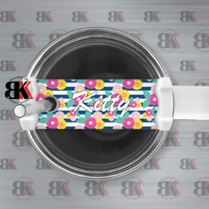 Bright Summery Tumbler Topper Name Tags