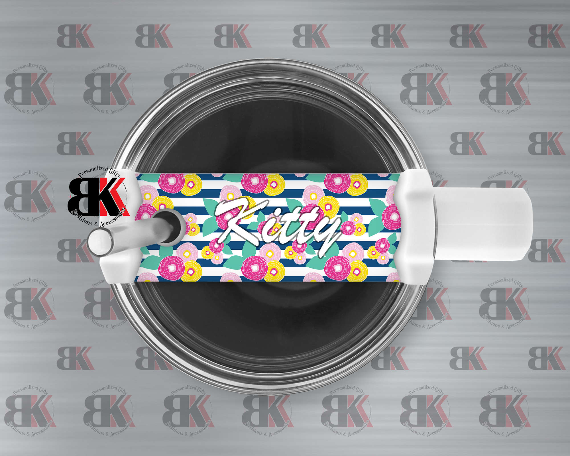 Bright Summery Tumbler Topper Name Tags