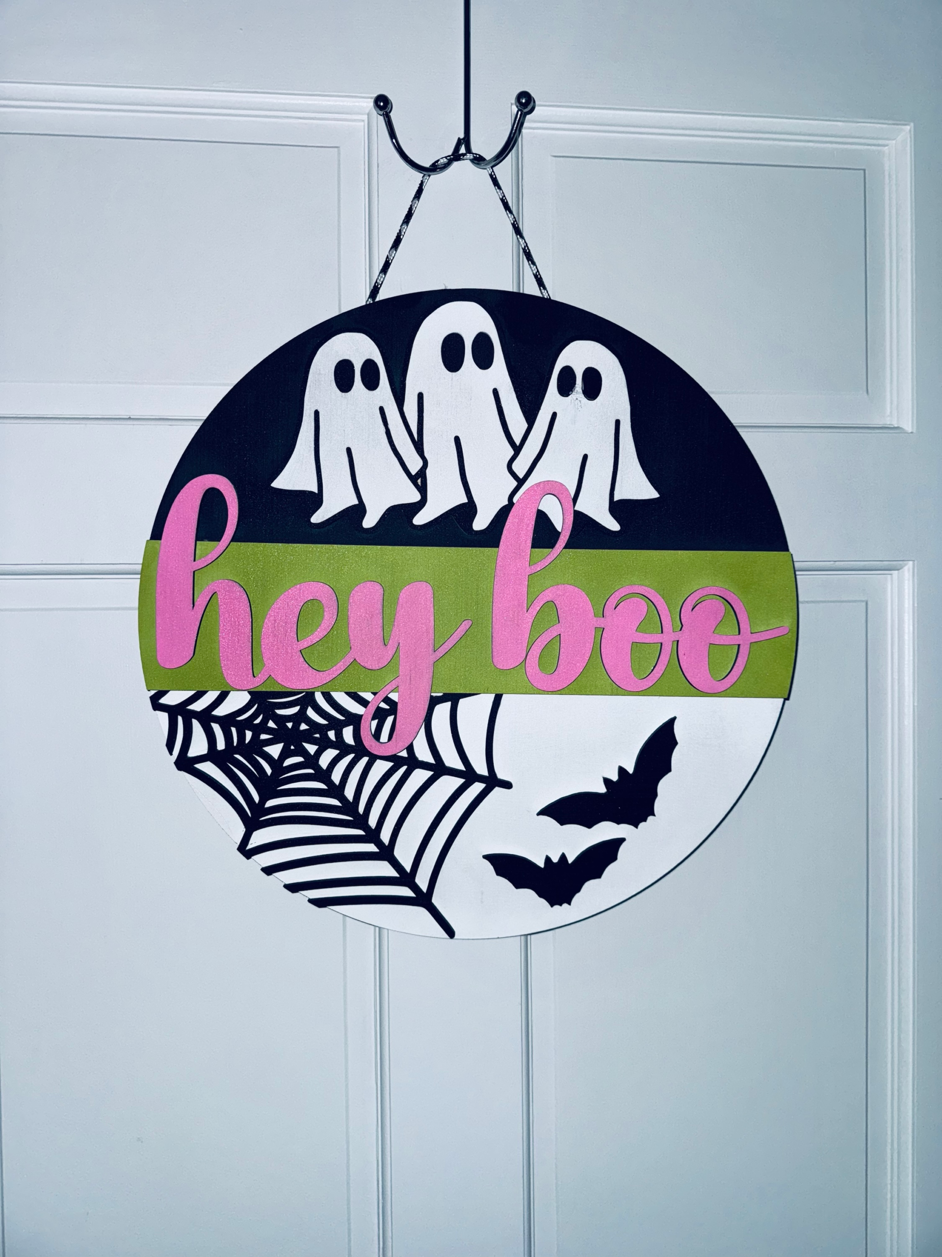 Triple Ghost Door Sign