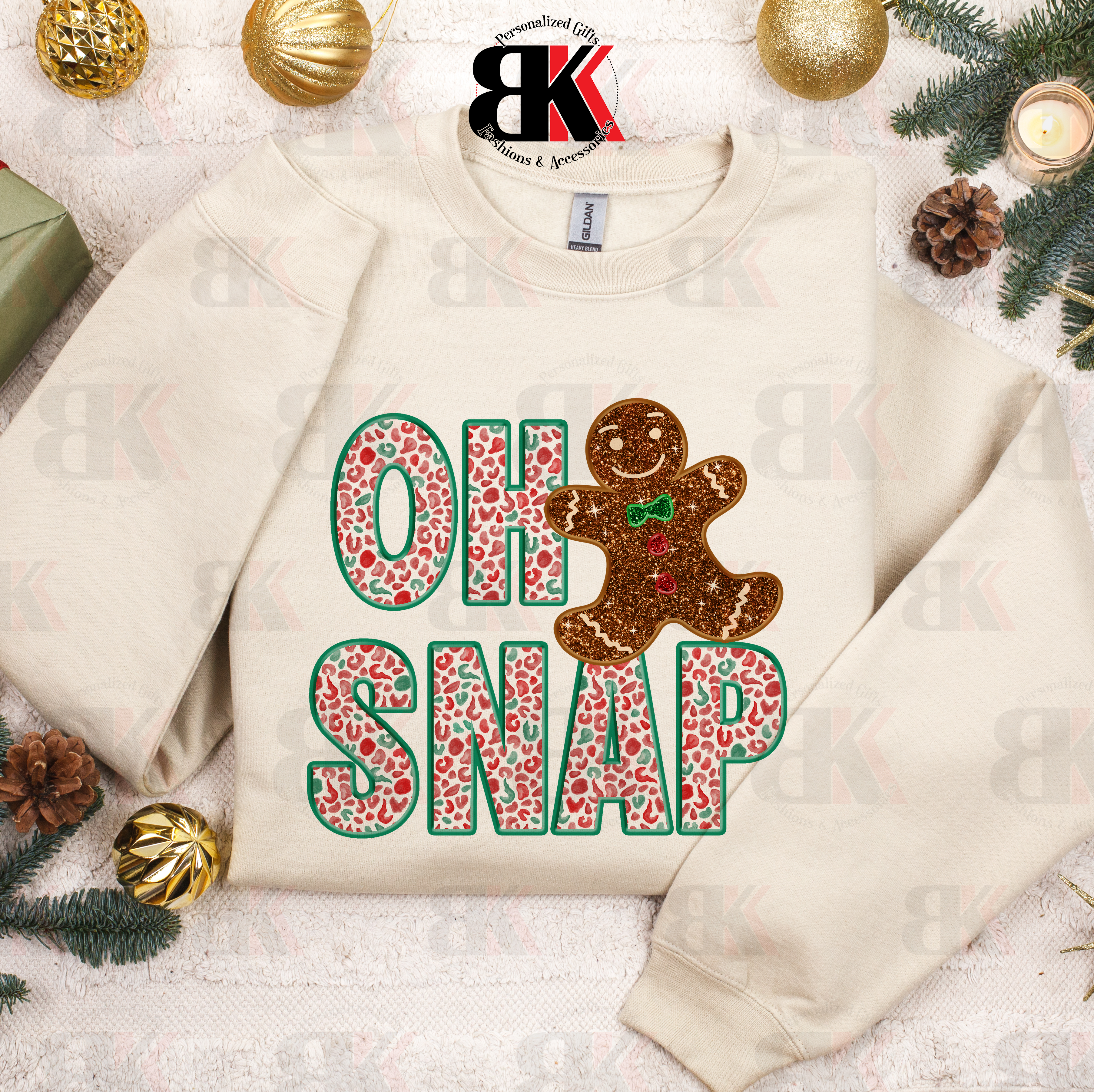 Oh Snap Gingerbread Sweater