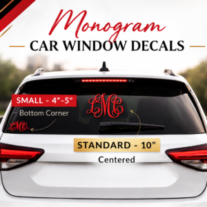 Car Monogram Decals