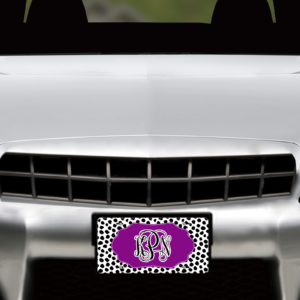 Spotted Color Pop Car Tag