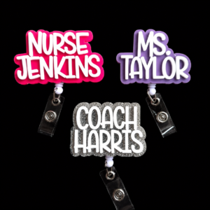 Personalized Teacher Badge Reel